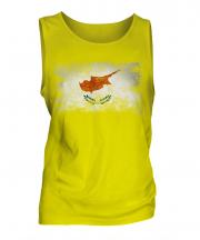 Cyprus Distressed Flag Mens Vest