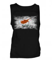Cyprus Distressed Flag Mens Vest