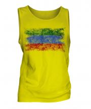 Dagestan Distressed Flag Mens Vest