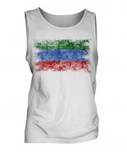 Dagestan Distressed Flag Mens Vest
