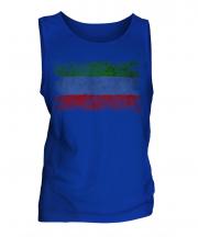 Dagestan Distressed Flag Mens Vest