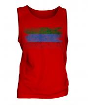 Dagestan Distressed Flag Mens Vest