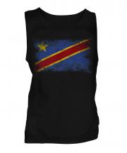 Democratic Rep. Of Congo Distressed Flag Mens Vest