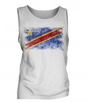 Democratic Rep. Of Congo Distressed Flag Mens Vest