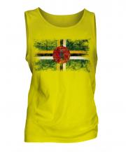 Dominica Distressed Flag Mens Vest