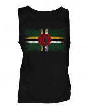 Dominica Distressed Flag Mens Vest