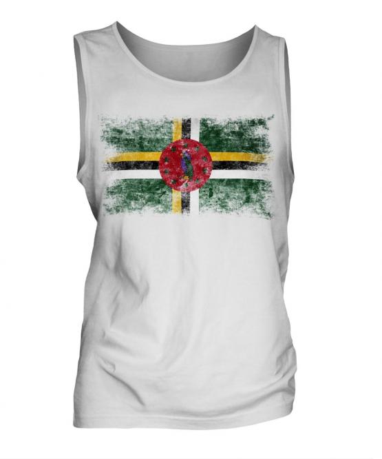 Dominica Distressed Flag Mens Vest