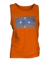 Micronesia Distressed Flag Mens Vest