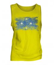 Micronesia Distressed Flag Mens Vest