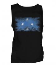 Micronesia Distressed Flag Mens Vest