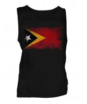East Timor Distressed Flag Mens Vest