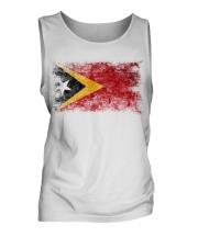 East Timor Distressed Flag Mens Vest