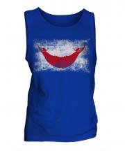 Easter Island Distressed Flag Mens Vest