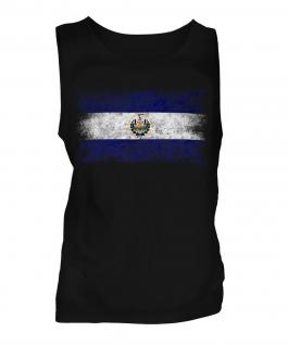 El Salvador Distressed Flag Mens Vest