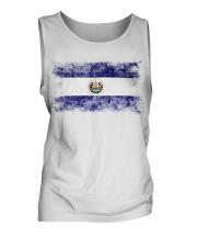 El Salvador Distressed Flag Mens Vest
