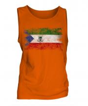 Equatorial Guinea Distressed Flag Mens Vest