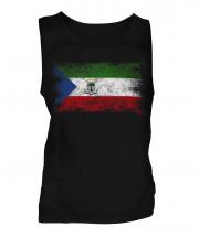Equatorial Guinea Distressed Flag Mens Vest