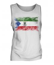 Equatorial Guinea Distressed Flag Mens Vest