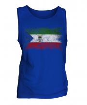 Equatorial Guinea Distressed Flag Mens Vest