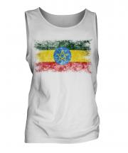Ethiopa Distressed Flag Mens Vest