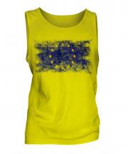 European Union Distressed Flag Mens Vest