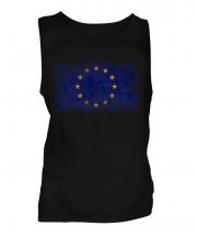 European Union Distressed Flag Mens Vest