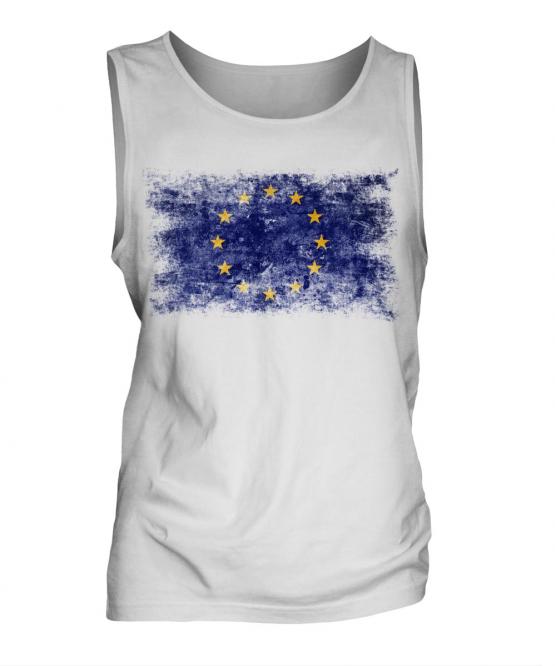 European Union Distressed Flag Mens Vest
