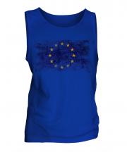 European Union Distressed Flag Mens Vest