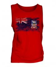 Falkland Islands Distressed Flag Mens Vest