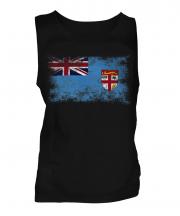 Fiji Distressed Flag Mens Vest