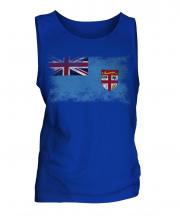 Fiji Distressed Flag Mens Vest