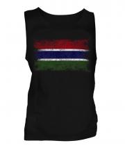 Gambia Distressed Flag Mens Vest