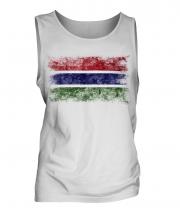 Gambia Distressed Flag Mens Vest