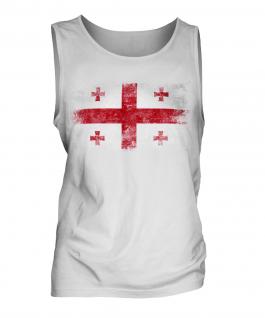 Georgia Distressed Flag Mens Vest