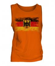 Germany State Distressed Flag Mens Vest