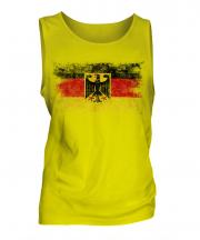 Germany State Distressed Flag Mens Vest