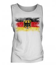 Germany State Distressed Flag Mens Vest