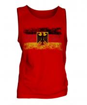 Germany State Distressed Flag Mens Vest