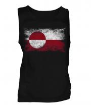 Greenland Distressed Flag Mens Vest