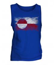 Greenland Distressed Flag Mens Vest