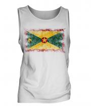 Grenada Distressed Flag Mens Vest