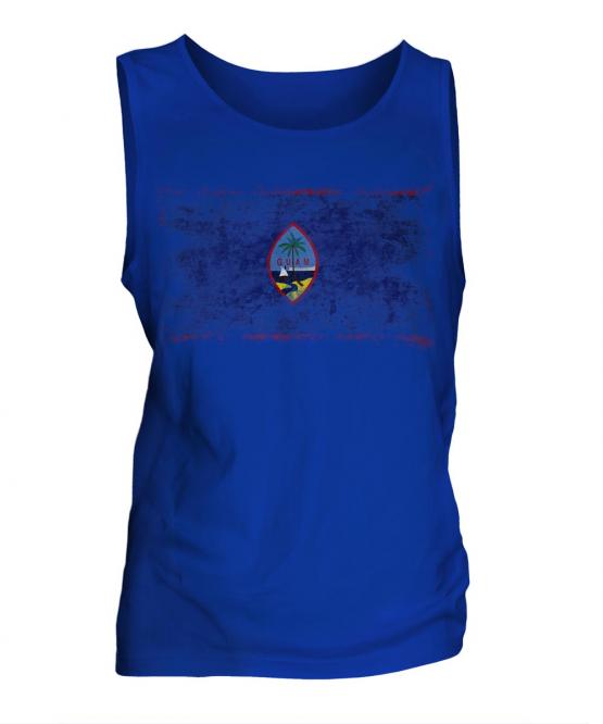 Guam Distressed Flag Mens Vest