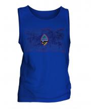 Guam Distressed Flag Mens Vest
