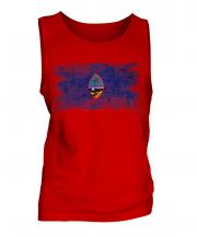 Guam Distressed Flag Mens Vest