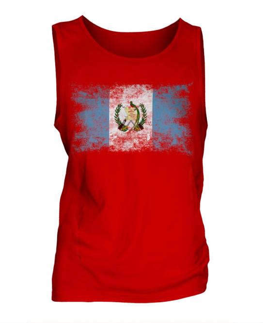 Guatemala Distressed Flag Mens Vest