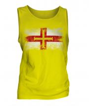 Guernsey Distressed Flag Mens Vest