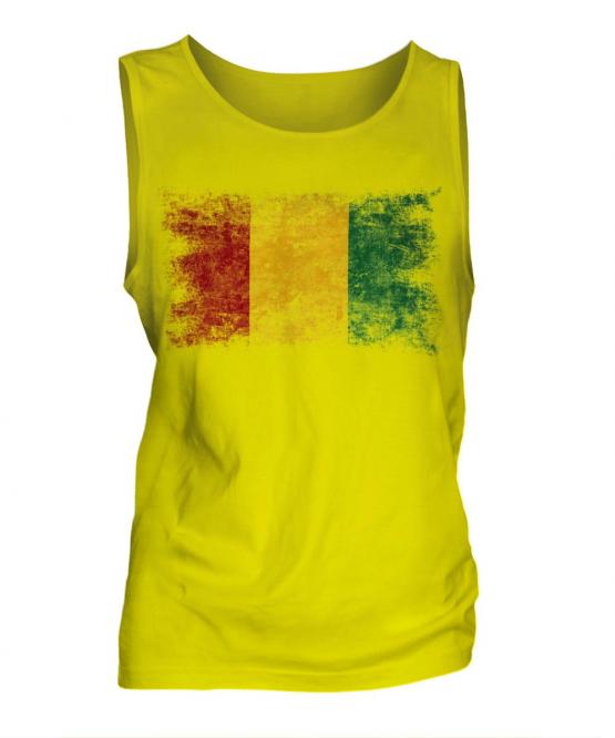 Guinea Distressed Flag Mens Vest
