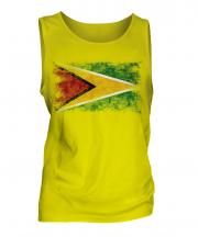 Guyana Distressed Flag Mens Vest