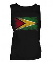 Guyana Distressed Flag Mens Vest