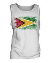 Guyana Distressed Flag Mens Vest